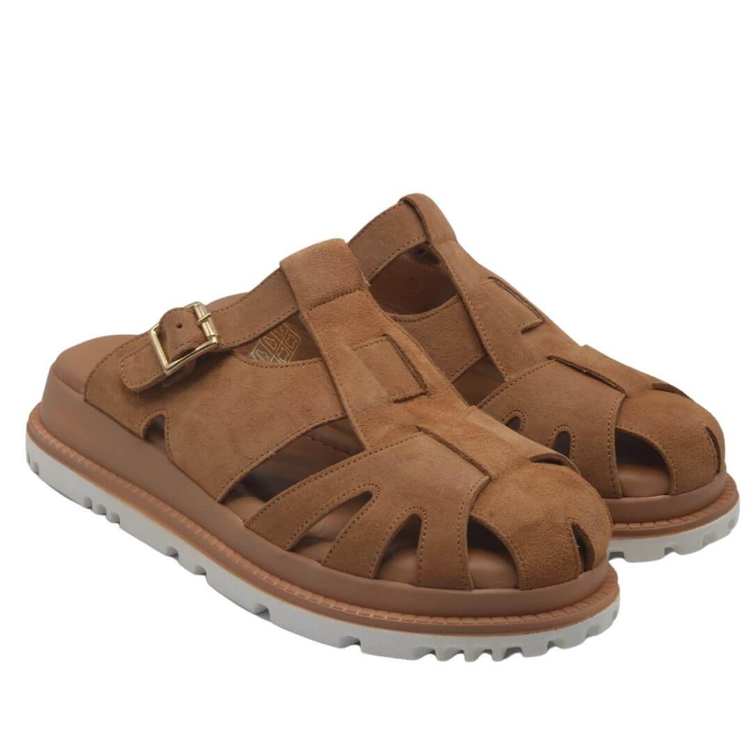 Ortobella Comfort Hakiki Deri Topuk Dikeni Terlik M13